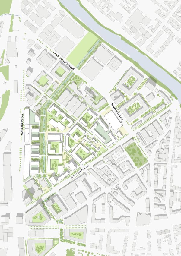 Plan localisé de quartier Acacias 1